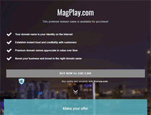 Tablet Screenshot of magplay.com